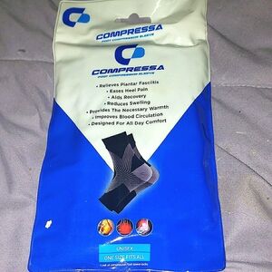 Unisex Black Foot Compression Sleeve for Enhanced Support